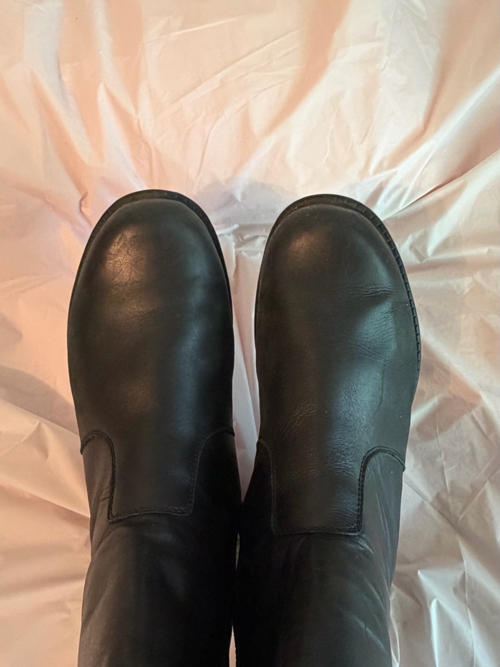 Men’s Blondo Black Leather Biker Slip-On Boots size 9.5